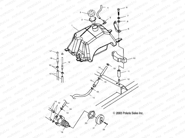 FUEL TANK - A04CA32AA/AB/FA (4986248624A12) | FUEL TANK - A04CA32AA/AB/FA (4986248624A12)