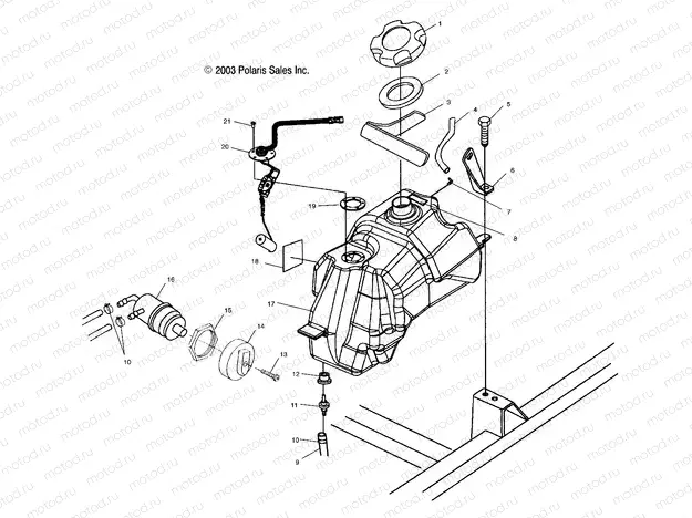 FUEL TANK - A04CH42AQ/AR/AS/AT/AV (4987288728B03) | FUEL TANK - A04CH42AQ/AR/AS/AT/AV (4987288728B03)
