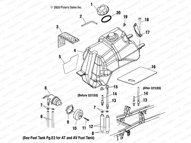FUEL TANK - A04CH68AC/AF/AH/AJ (4986108610A12) | FUEL TANK - A04CH68AC/AF/AH/AJ (4986108610A12)