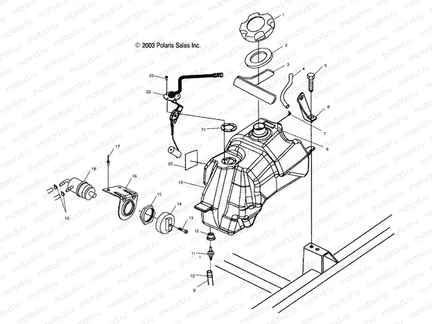 FUEL TANK - A04CH68AK/AL/AN/AO (4987318731A12) | FUEL TANK - A04CH68AK/AL/AN/AO (4987318731A12)
