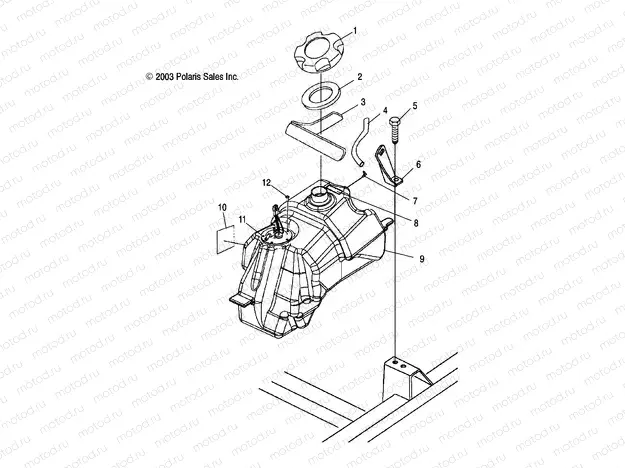 FUEL TANK - A04CH68AP/AQ/AU/CU (4987468746A12) | FUEL TANK - A04CH68AP/AQ/AU/CU (4987468746A12)