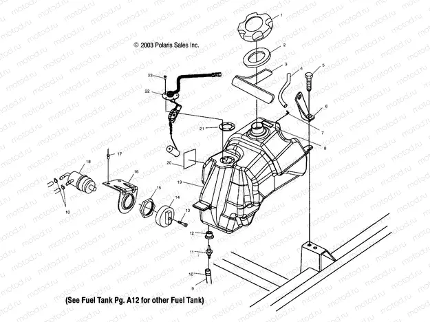 FUEL TANK - A04CH68AT/AV (4986128612E03) | FUEL TANK - A04CH68AT/AV (4986128612E03)
