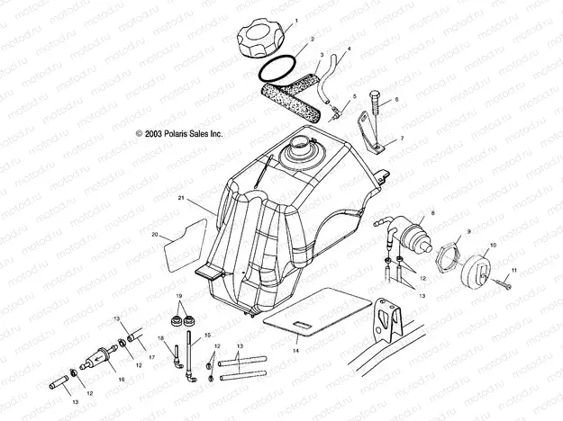 FUEL TANK - A04CL50AA (4986288628A11) | FUEL TANK - A04CL50AA (4986288628A11)