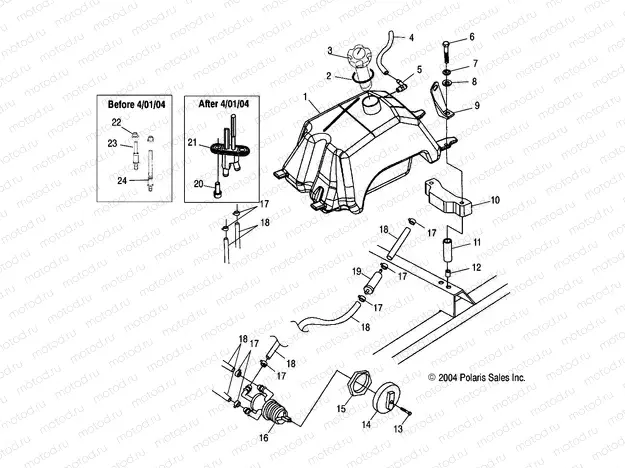 FUEL TANK - A05CA32AA/AB/AC/FA (4994839483A12) | FUEL TANK - A05CA32AA/AB/AC/FA (4994839483A12)