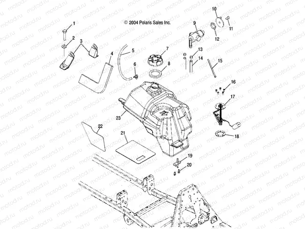 FUEL TANK - A05MH42AB/AG/AH (4994139413B02) | FUEL TANK - A05MH42AB/AG/AH (4994139413B02)