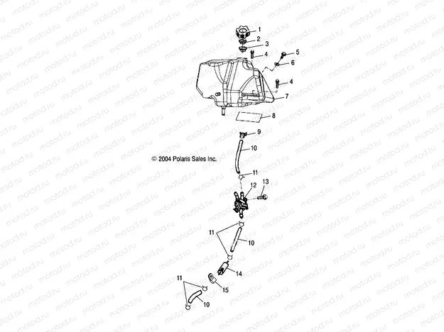 FUEL TANK - A05PB20EA/EB/EC/ED (4999709970B10) | FUEL TANK - A05PB20EA/EB/EC/ED (4999709970B10)