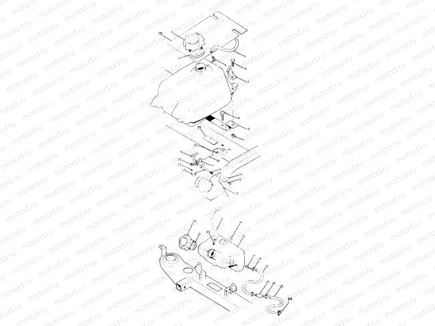 FUEL TANK ASSEMBLY 250 4x4 / W928127 (4922872287A013) | FUEL TANK ASSEMBLY 250 4x4 / W928127 (4922872287A013)
