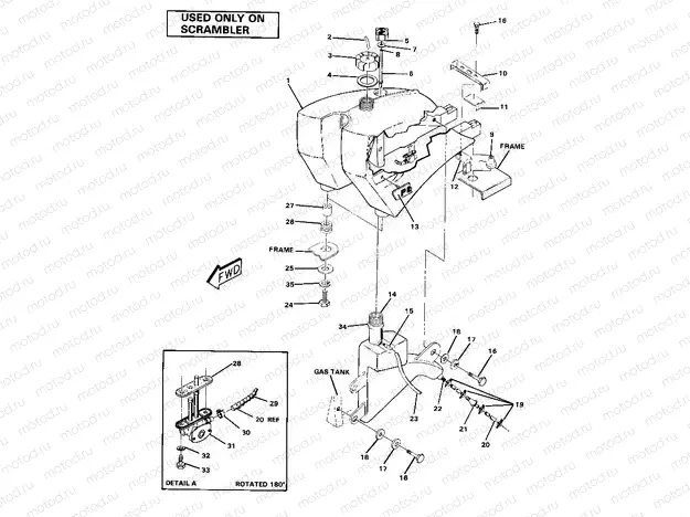 Fuel Tank Assembly-Scrambler (4911991199014A) | Fuel Tank Assembly-Scrambler (4911991199014A)