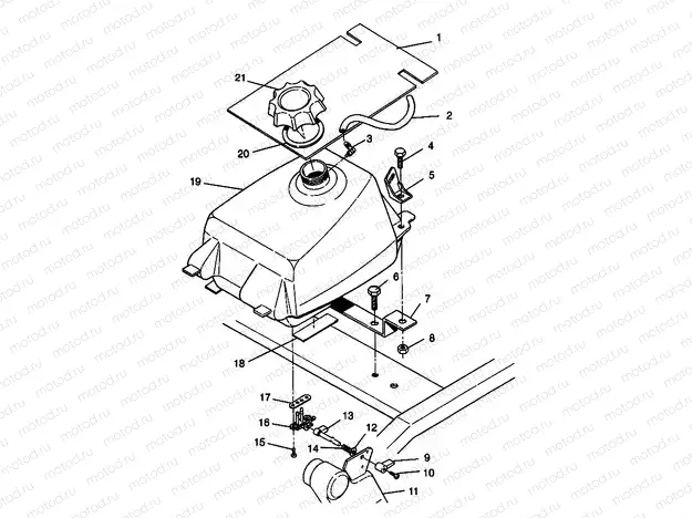 FUEL TANK ASSEMBLY Trail Blazer W957221 (4930363036A011) | FUEL TANK ASSEMBLY Trail Blazer W957221 (4930363036A011)