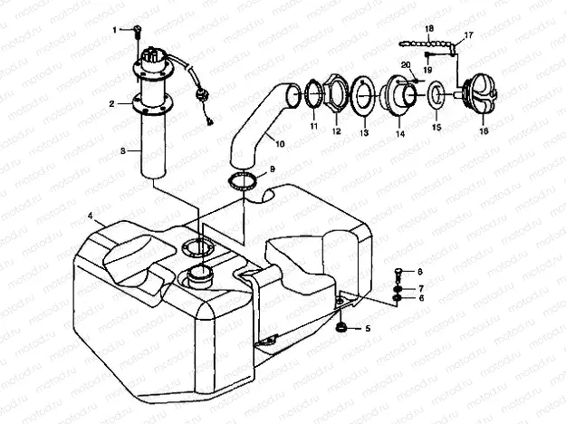 FUEL TANK - B984690 (4945114511a010) | FUEL TANK - B984690 (4945114511a010)