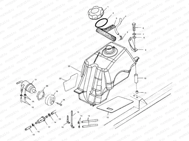 FUEL TANK - C10CL50AA (4978707870A13) | FUEL TANK - C10CL50AA (4978707870A13)
