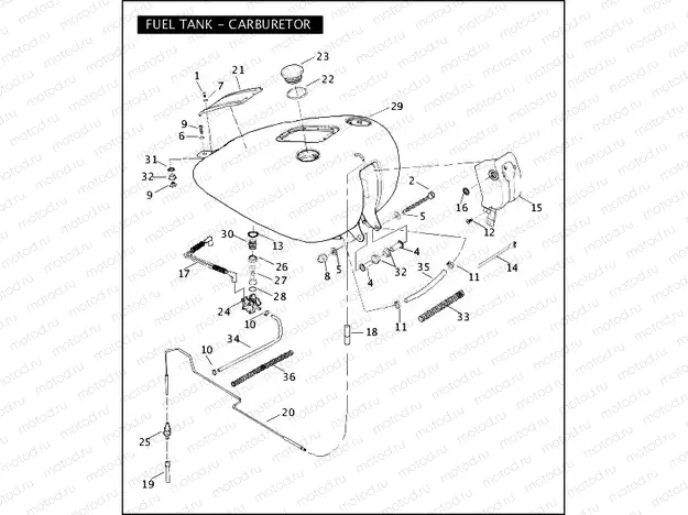 FUEL TANK - CARBURETOR