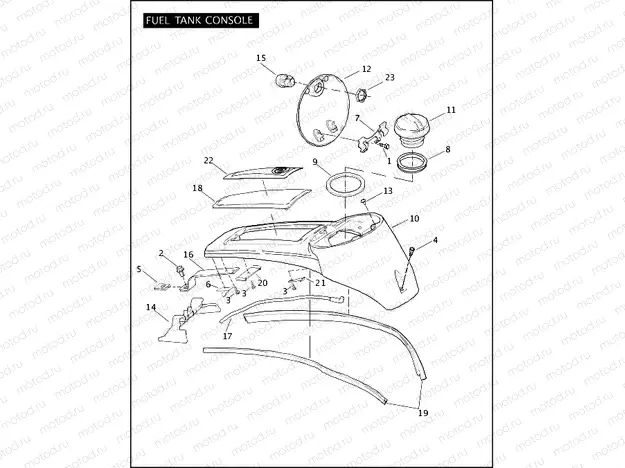 FUEL TANK CONSOLE