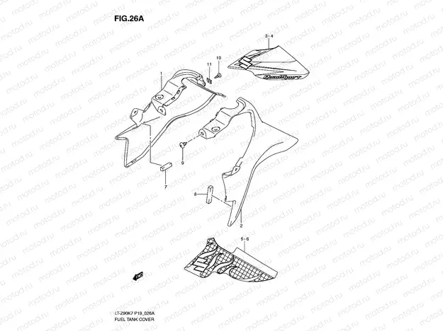FUEL TANK COVER (MODEL L0)