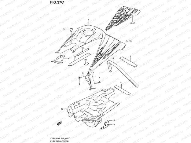 FUEL TANK COVER (MODEL L0)