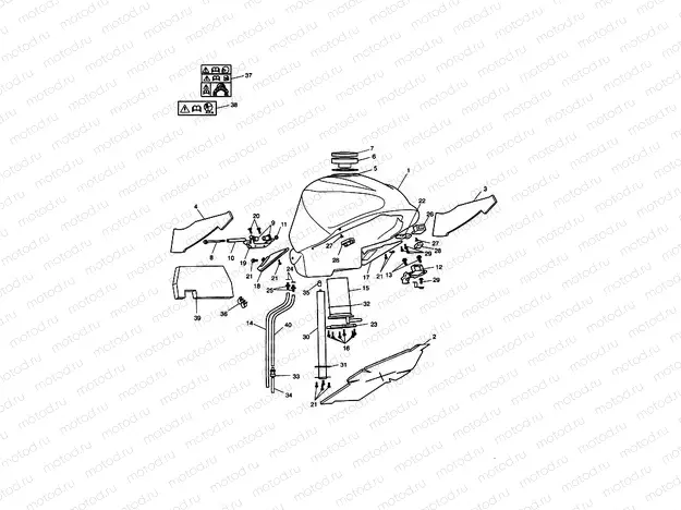 Fuel Tank & Fittings >340147 (Non ABS)...