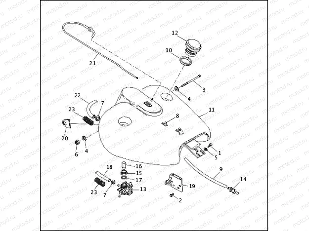 FUEL TANK - FLHR