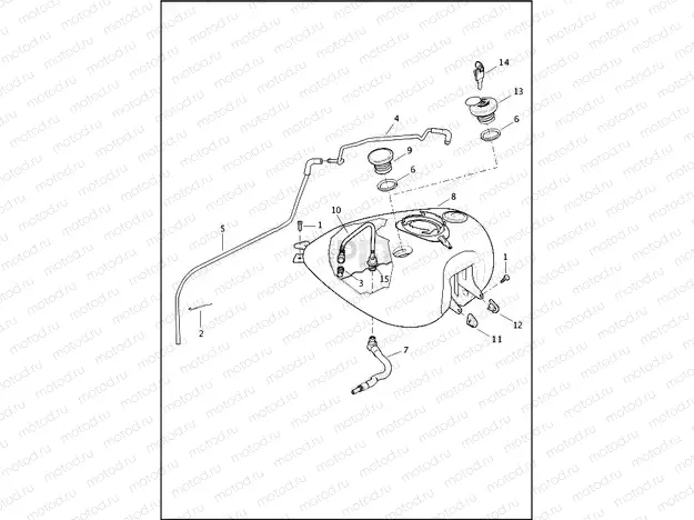 FUEL TANK - FLHR & FLHRC
