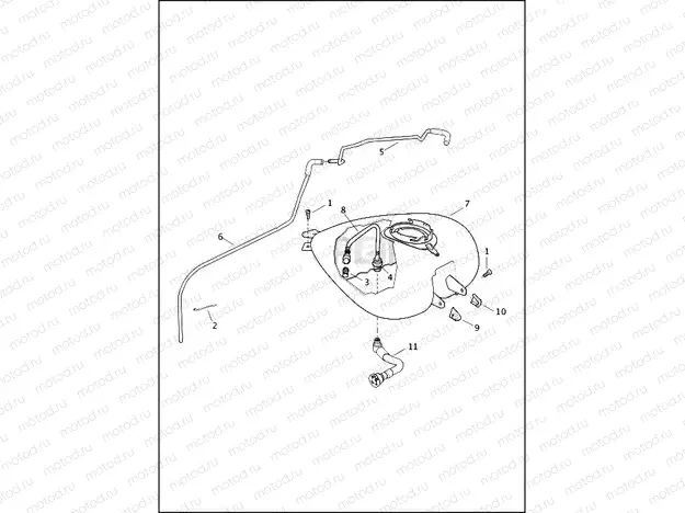 FUEL TANK - FLHT, FLHTCU, FLHTK, FLHTKL, FLHX, FLHXS, FLTRU, FLTRX AND FLTRXS