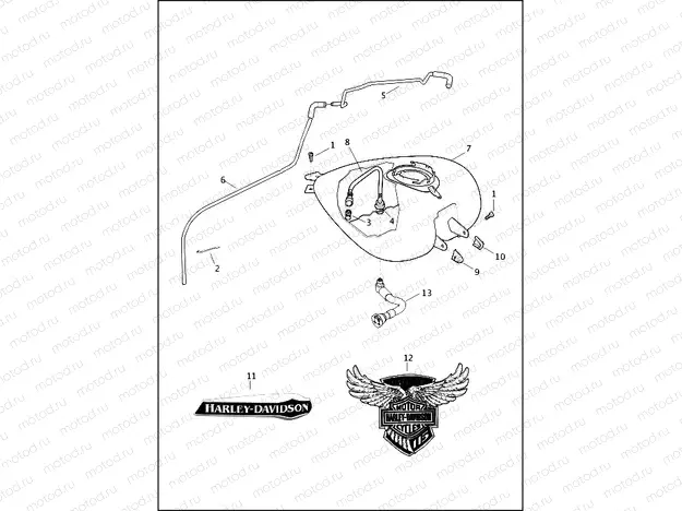 FUEL TANK - FLHTCUTG