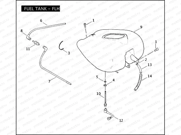 FUEL TANK - FLHTP
