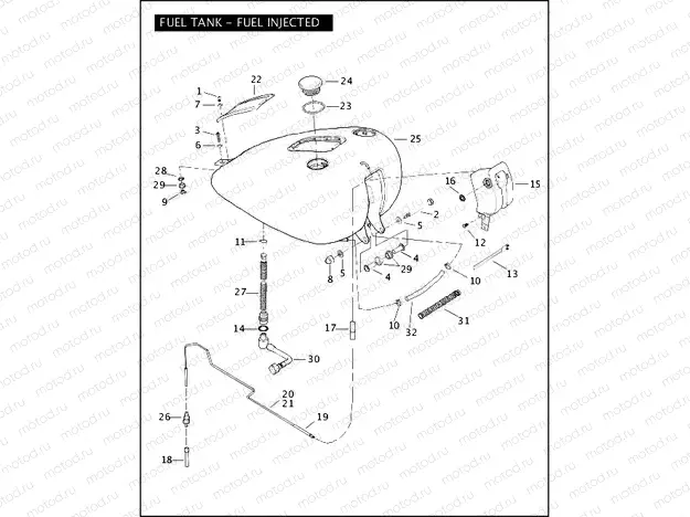 FUEL TANK - FUEL INJECTED