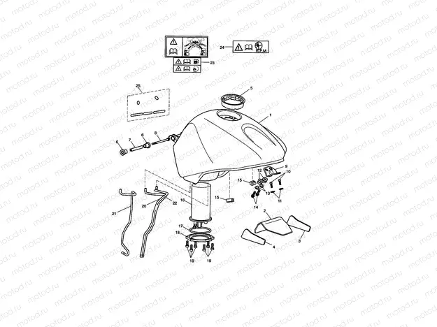 Fuel Tank, Fuel Pump 388957