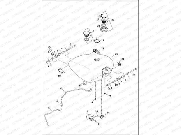 FUEL TANK - FXBB, FXBR, FXBRS