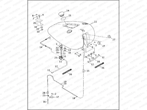 FUEL TANK - FXSTD