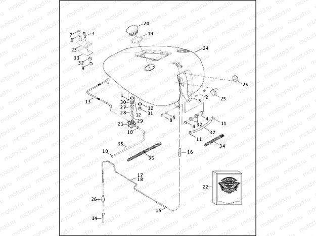 FUEL TANK - FXSTD