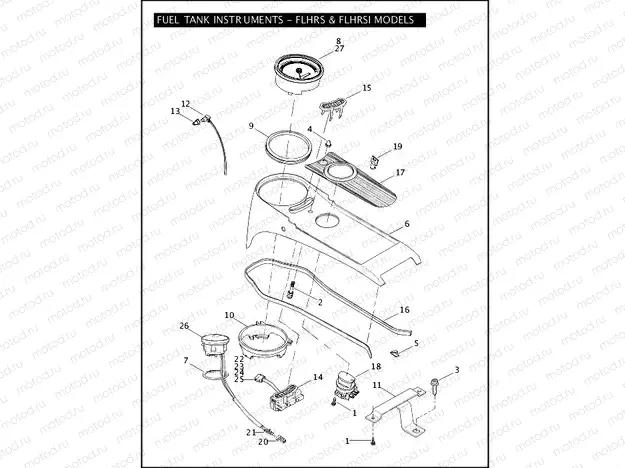 FUEL TANK INSTRUMENTS - FLHRS & FLHRSI MODELS