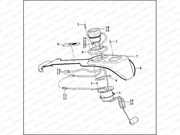 FUEL TANK INSTRUMENTS - FXD, FXDX & FXDXT