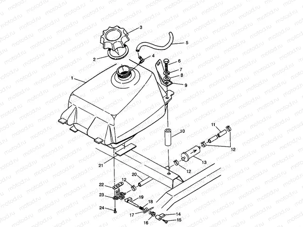 FUEL TANK Magnum 2X4 W967544 (4936033603A011) | FUEL TANK Magnum 2X4 W967544 (4936033603A011)