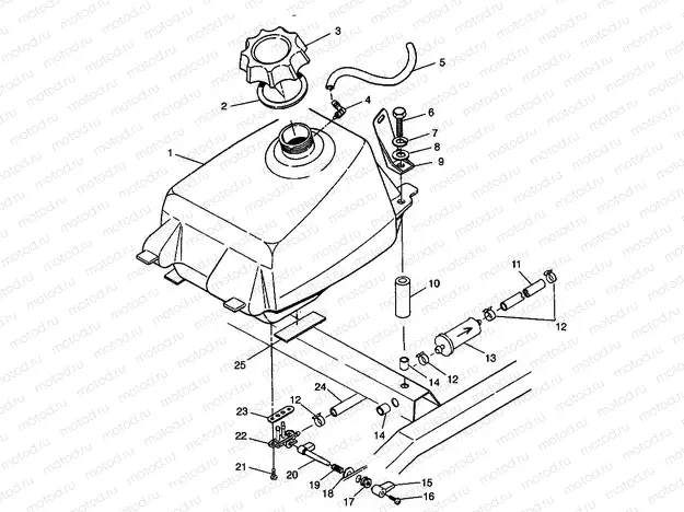 FUEL TANK Magnum 2X4 W98AA42A (4945524552A011) | FUEL TANK Magnum 2X4 W98AA42A (4945524552A011)