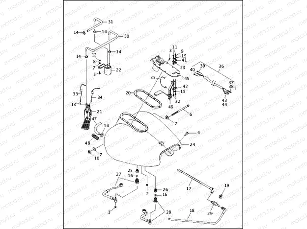 FUEL TANK & PUMP - FUEL INJECTED FLHT (1 OF 2)