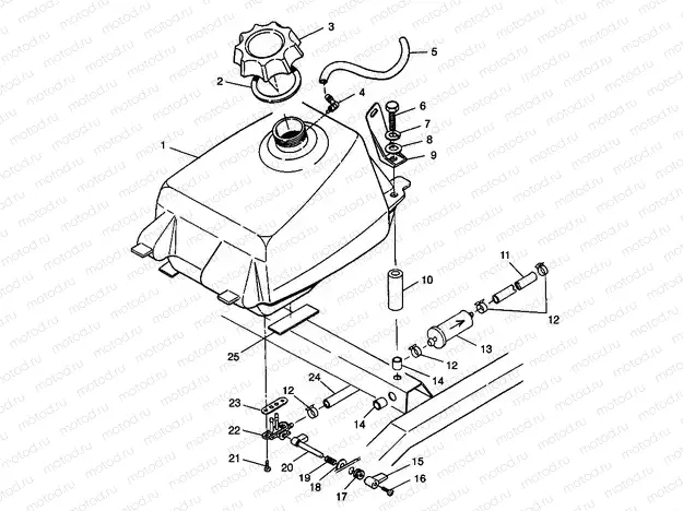 FUEL TANK - S98AC42E (4945214521A013) | FUEL TANK - S98AC42E (4945214521A013)