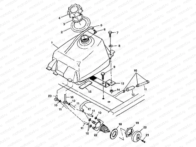 FUEL TANK Sport 400L W98BA38C (4947234723A013) | FUEL TANK Sport 400L W98BA38C (4947234723A013)
