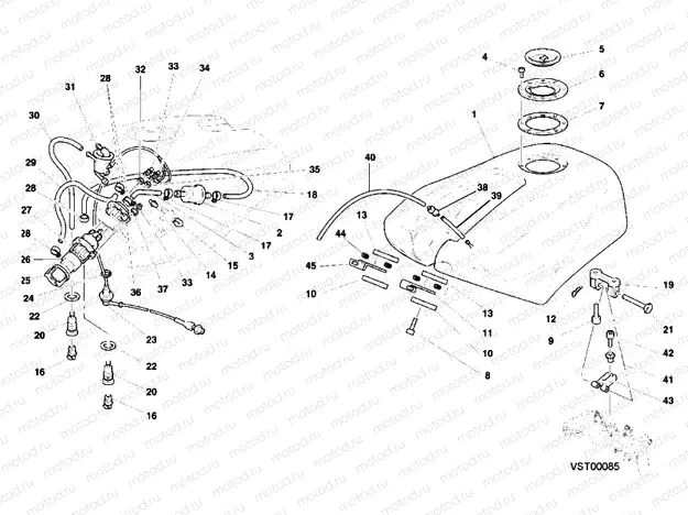 FUEL TANK » TANK/SEAT