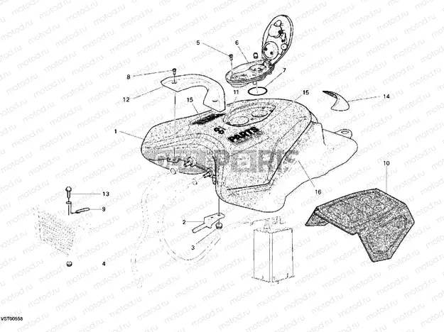 FUEL TANK » TANK/SEAT