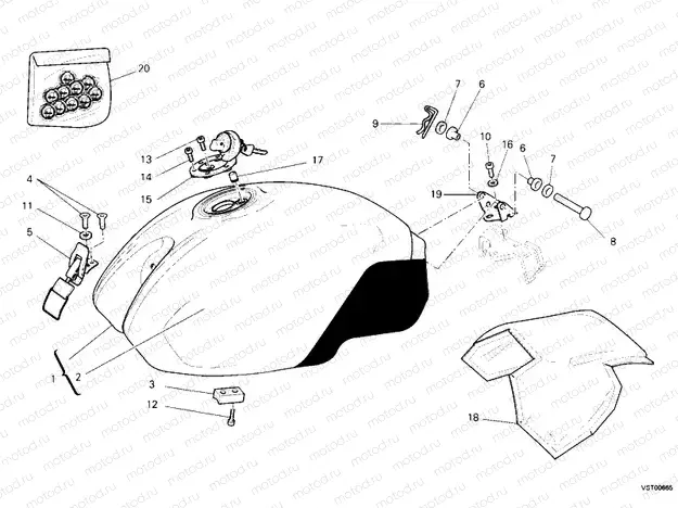 FUEL TANK » TANK/SEAT