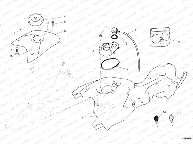 FUEL TANK » TANK/SEAT