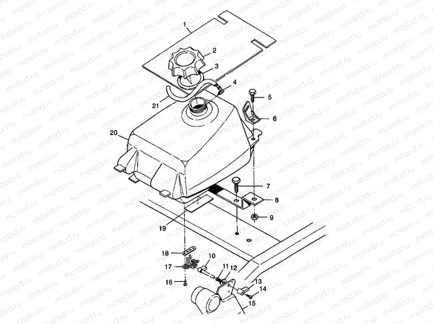 FUEL TANK Trail Boss W98AA25C (4945314531A011) | FUEL TANK Trail Boss W98AA25C (4945314531A011)