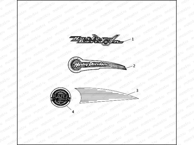 FUEL TANK TRIM - 1996