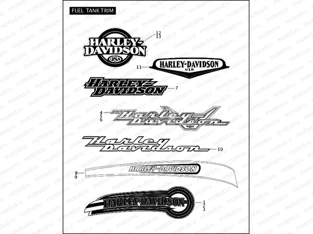 FUEL TANK TRIM (2 OF 2)