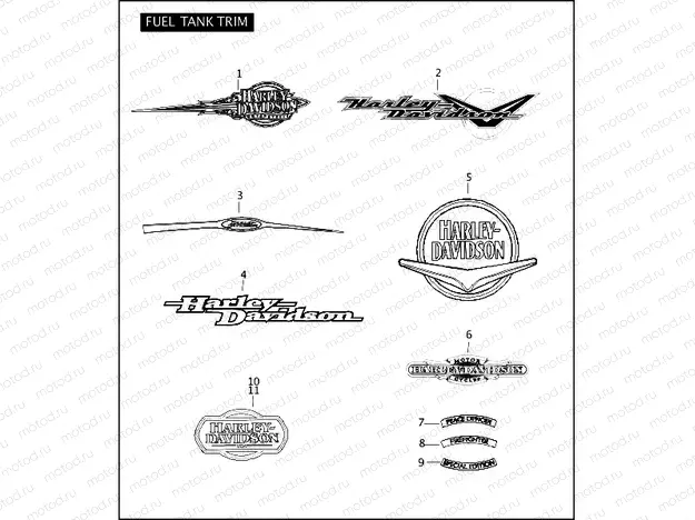 FUEL TANK TRIM