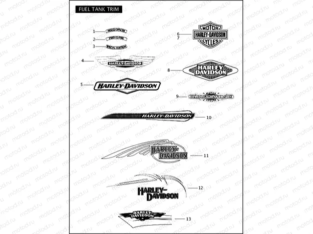 FUEL TANK TRIM