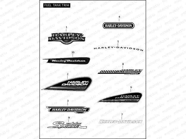 FUEL TANK TRIM