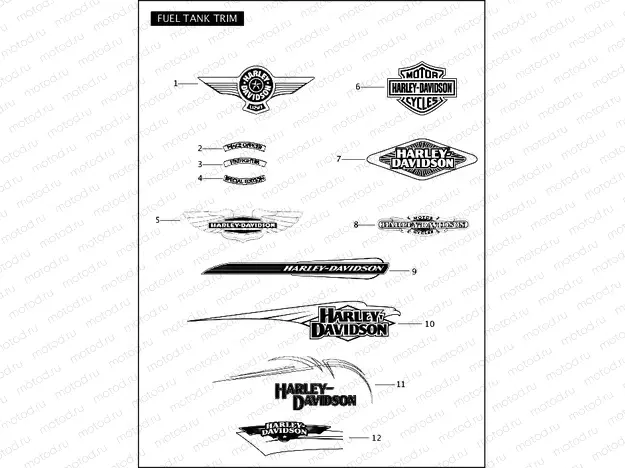 FUEL TANK TRIM
