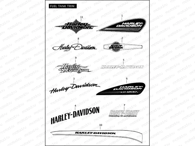 FUEL TANK TRIM