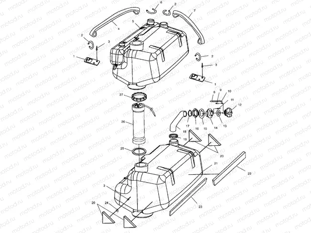 FUEL TANK - W025098D/W025098C/W025098I (4971447144A10) | FUEL TANK - W025098D/W025098C/W025098I (4971447144A10)